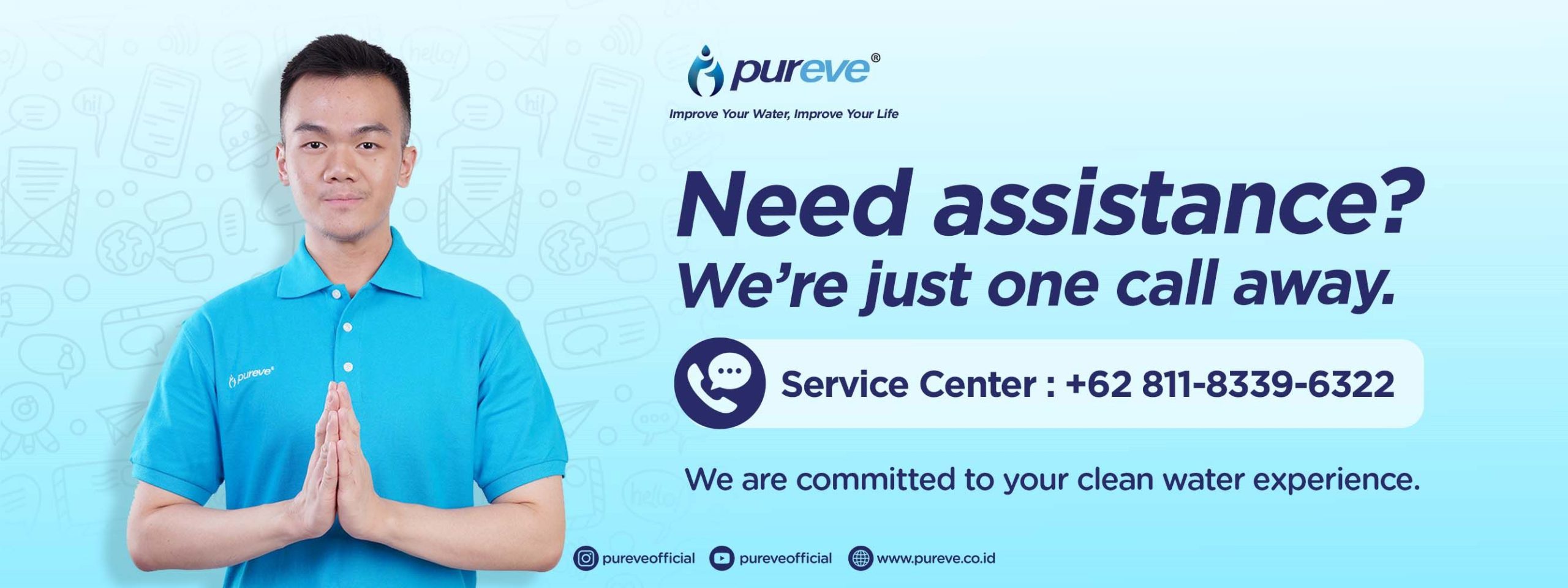 Web Banner Service Center Pureve